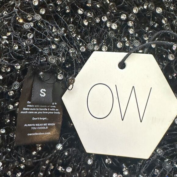 Ow Collection x REVOLVE Sparkle Blouse - Black Caviar - Size Small - Picture 6 of 7